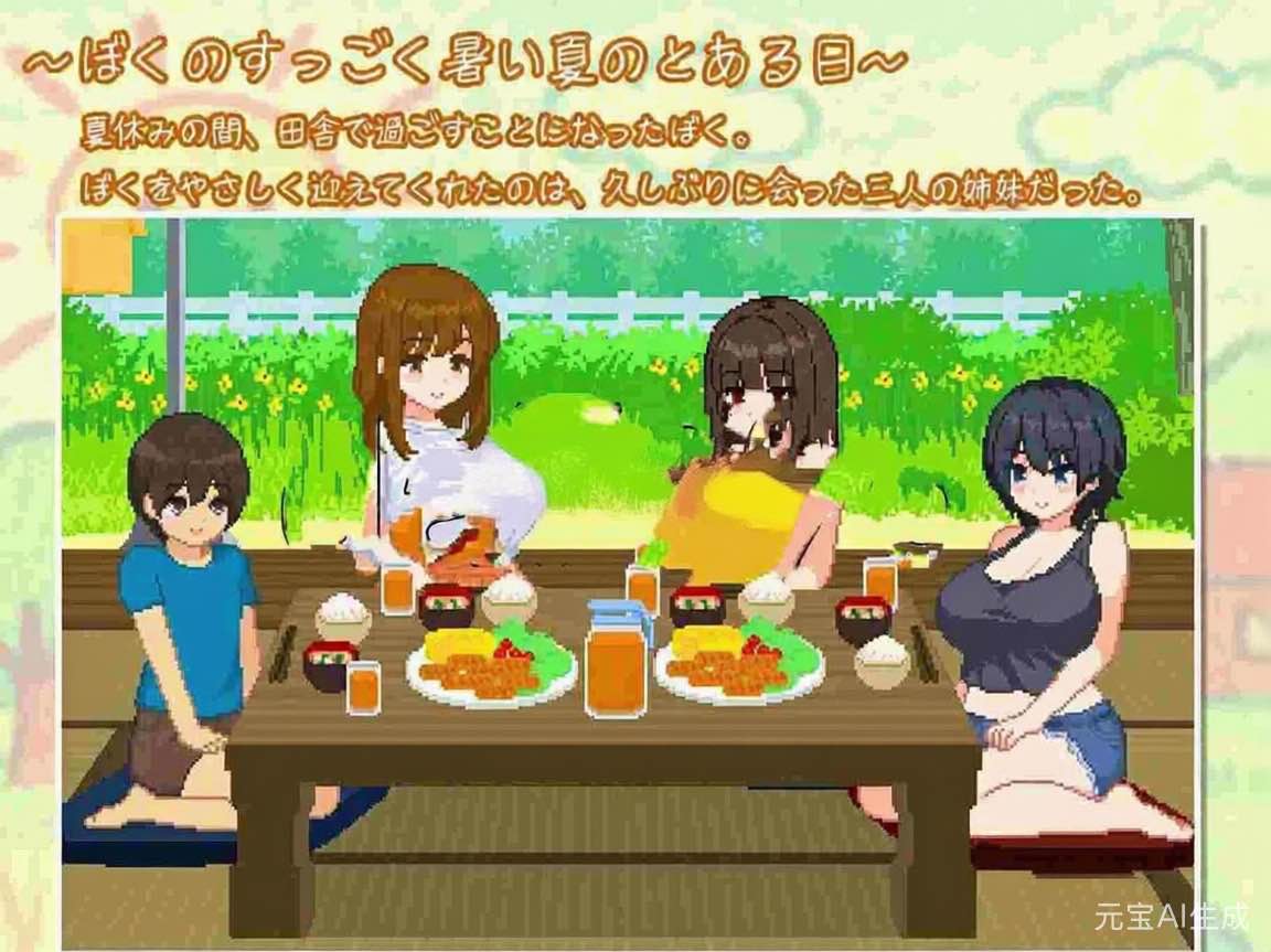 我与夏日里的姐姐们 ぼくと夏のおねえちゃん達 AI汉化版+全回想存档 【PC+安卓】-遇见萝莉